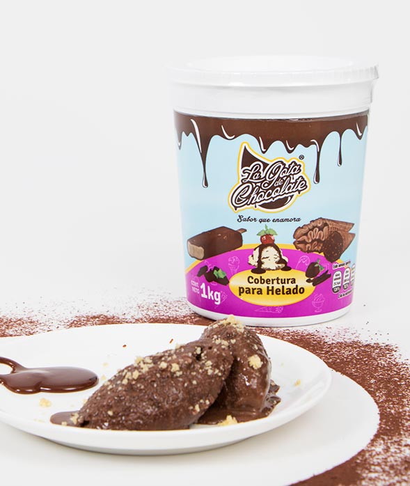Producto – Cobertura sabor chocolate para helado